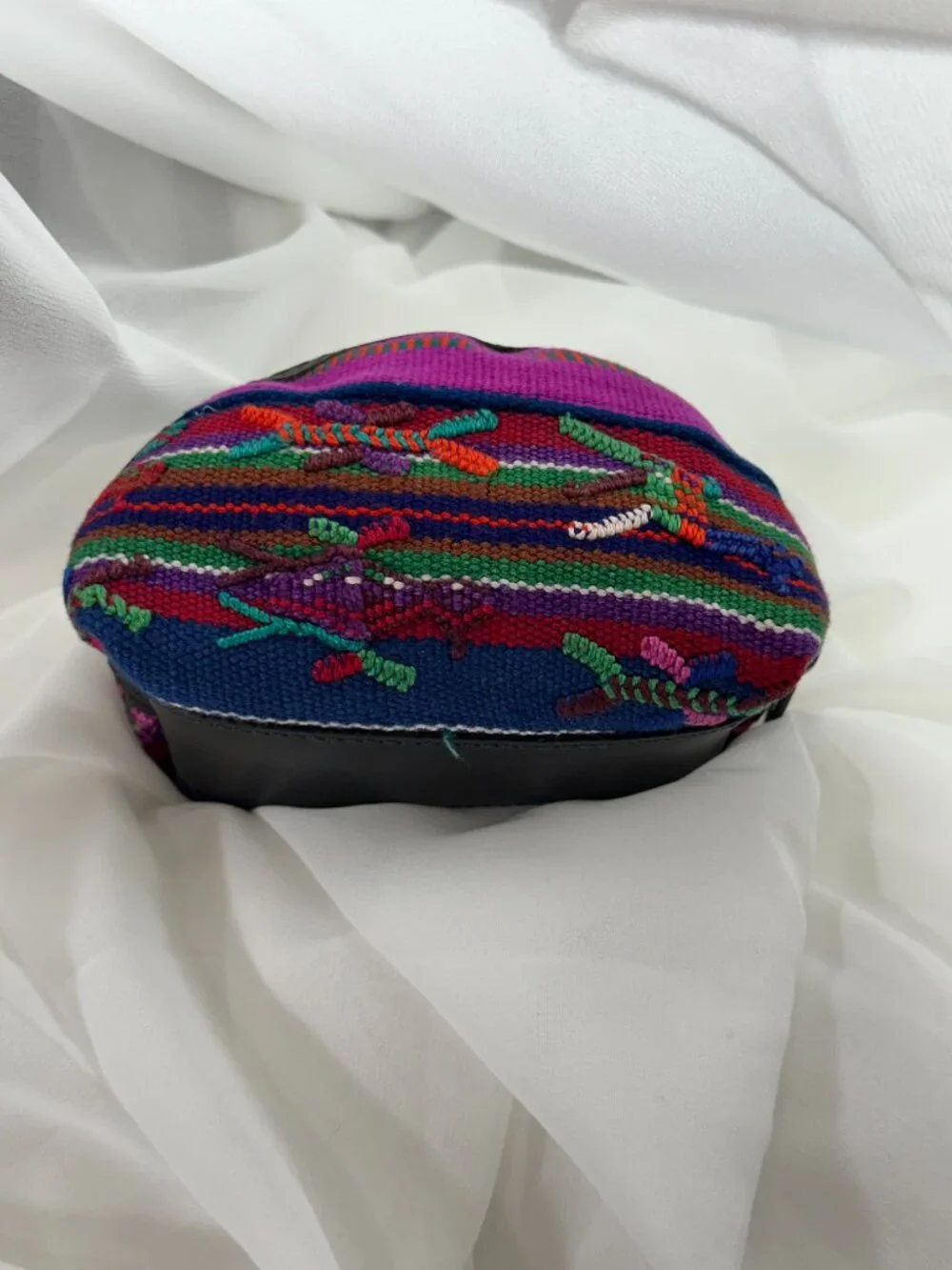 Handcrafted Guatemalan Huipil Coin Purse | Colorful Artisan Zip Pouch